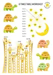 Free 6 times table worksheets! From simple drills to color-your-own sheets and bold designs, there's something for every learner. Download without signing up!