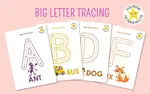130+ FREE uppercase letter tracing worksheets (PDF)! From single-letter practice to A-Z packs, trace & write capital letters with bright and engaging designs