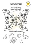 Explore the world of 'B' with our find the letter B worksheets! Kids will love coloring a beautiful butterfly while hunting for hidden 'B's and circling items!