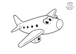 Jet coloring page