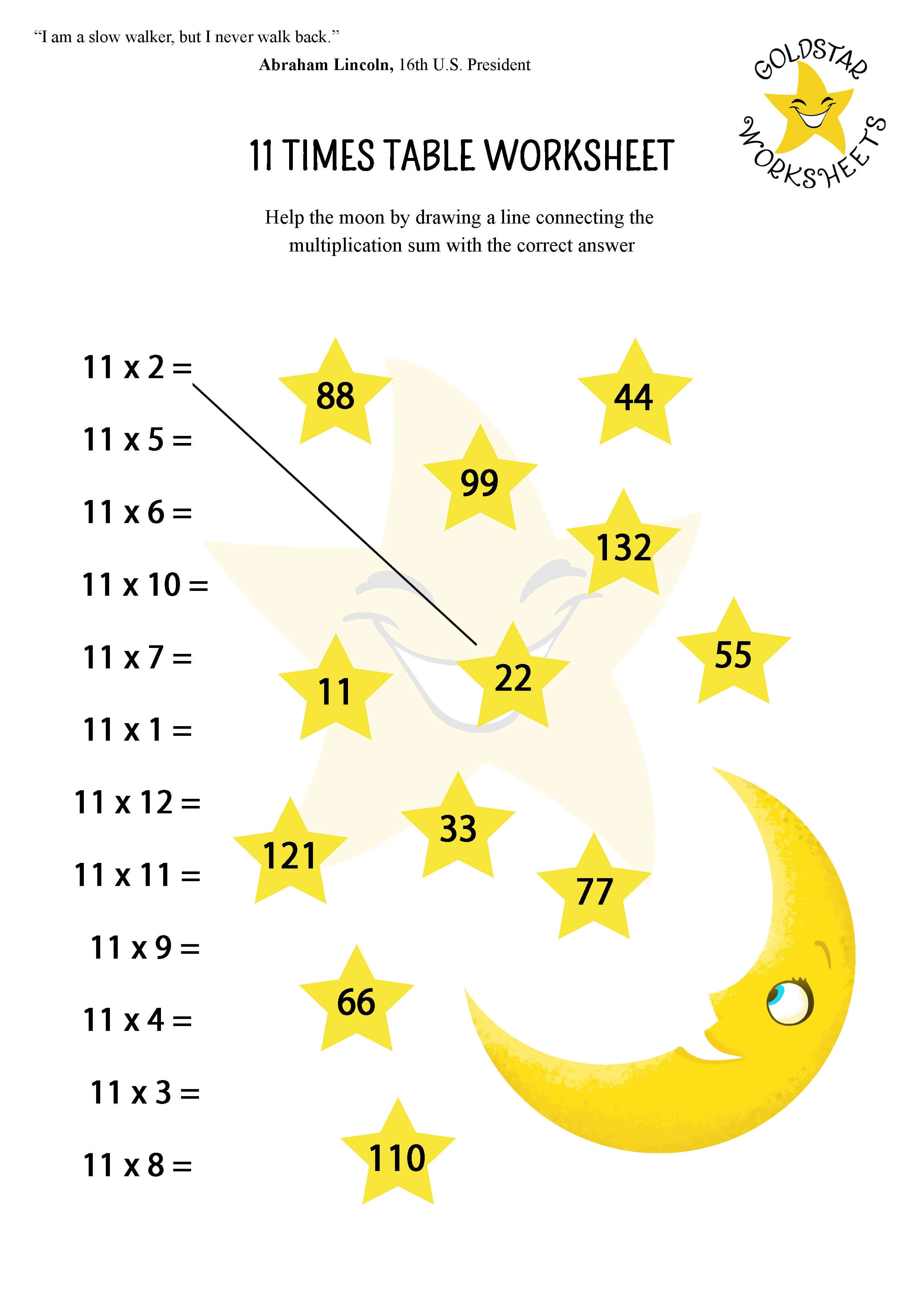 Fun & Free 11 Times Table Worksheets Vibrant Designs & DIY Coloring!