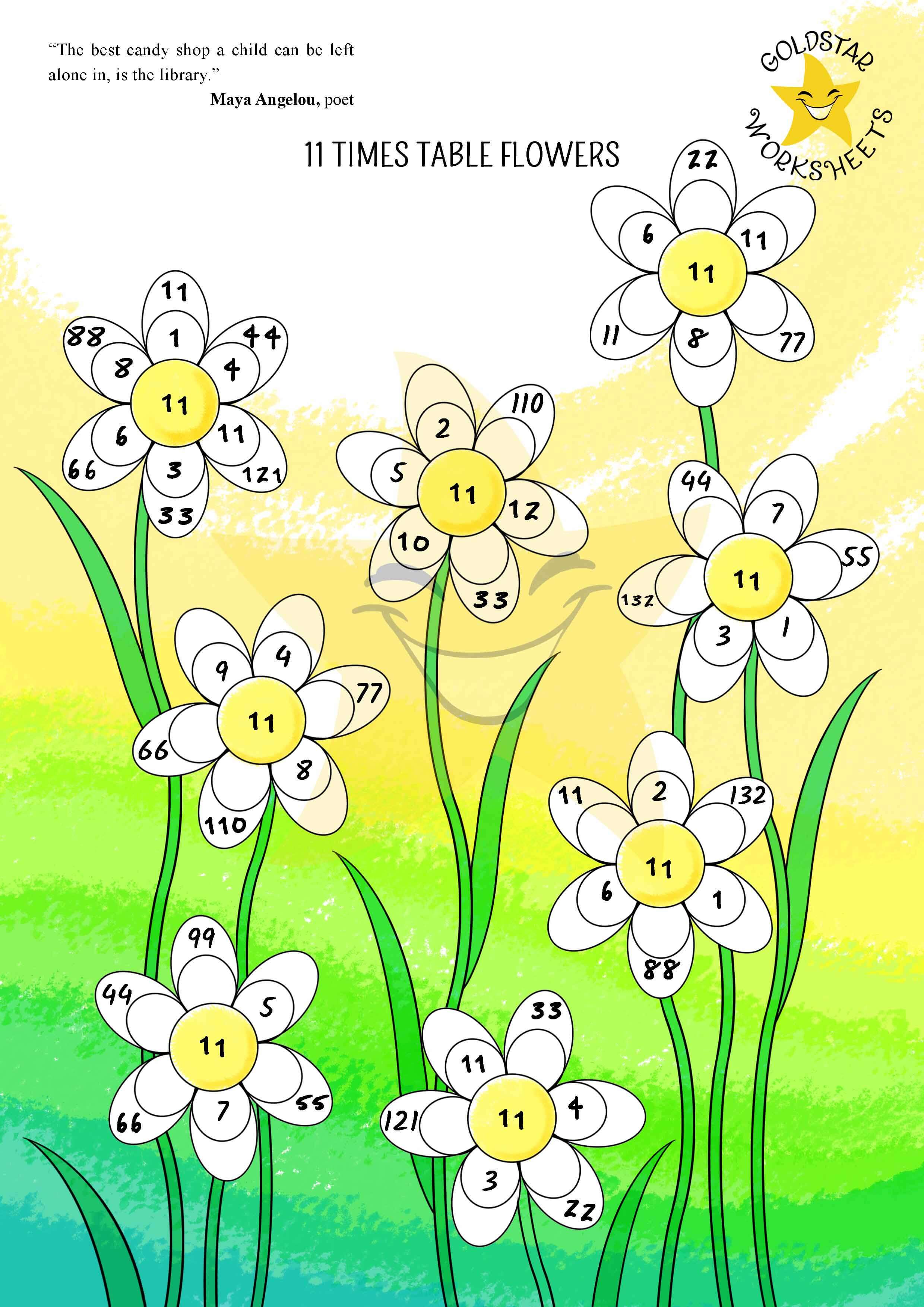 11 times table flowers