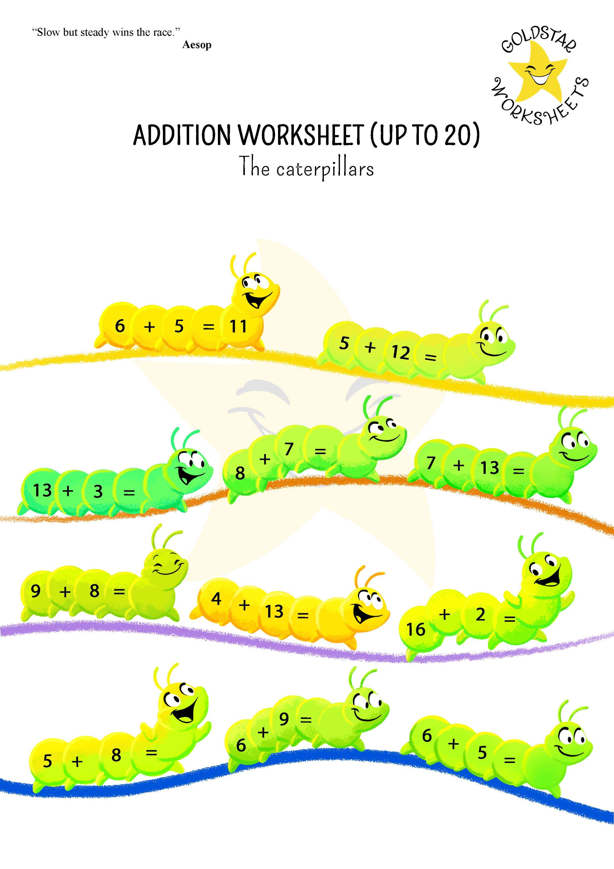 Addition to 20 caterpillars