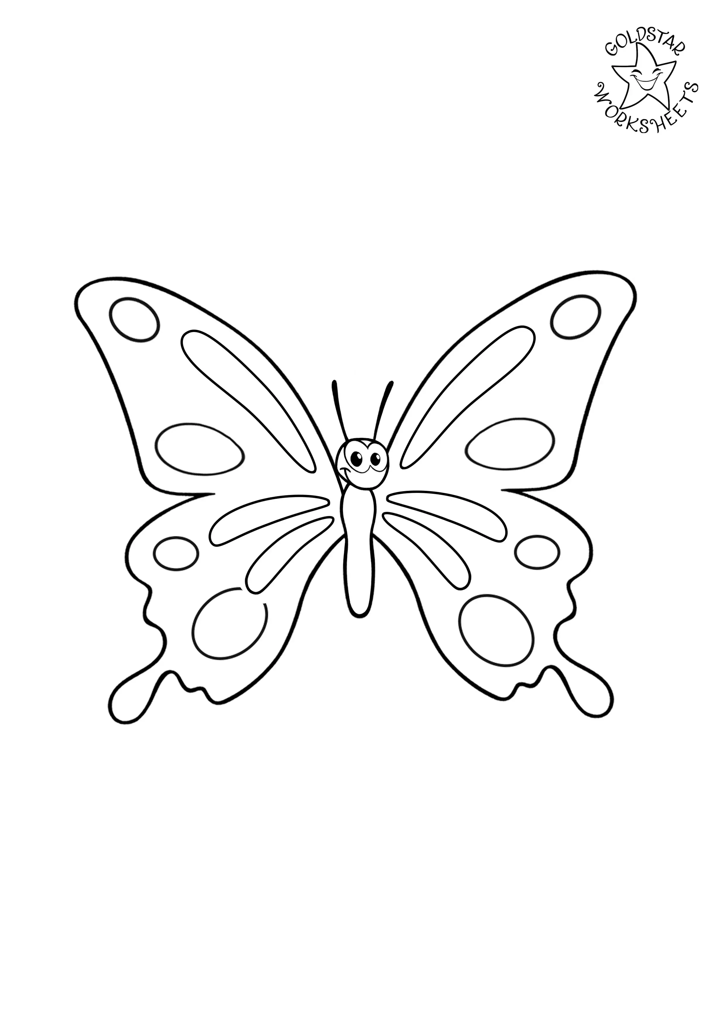 Butterfly coloring page