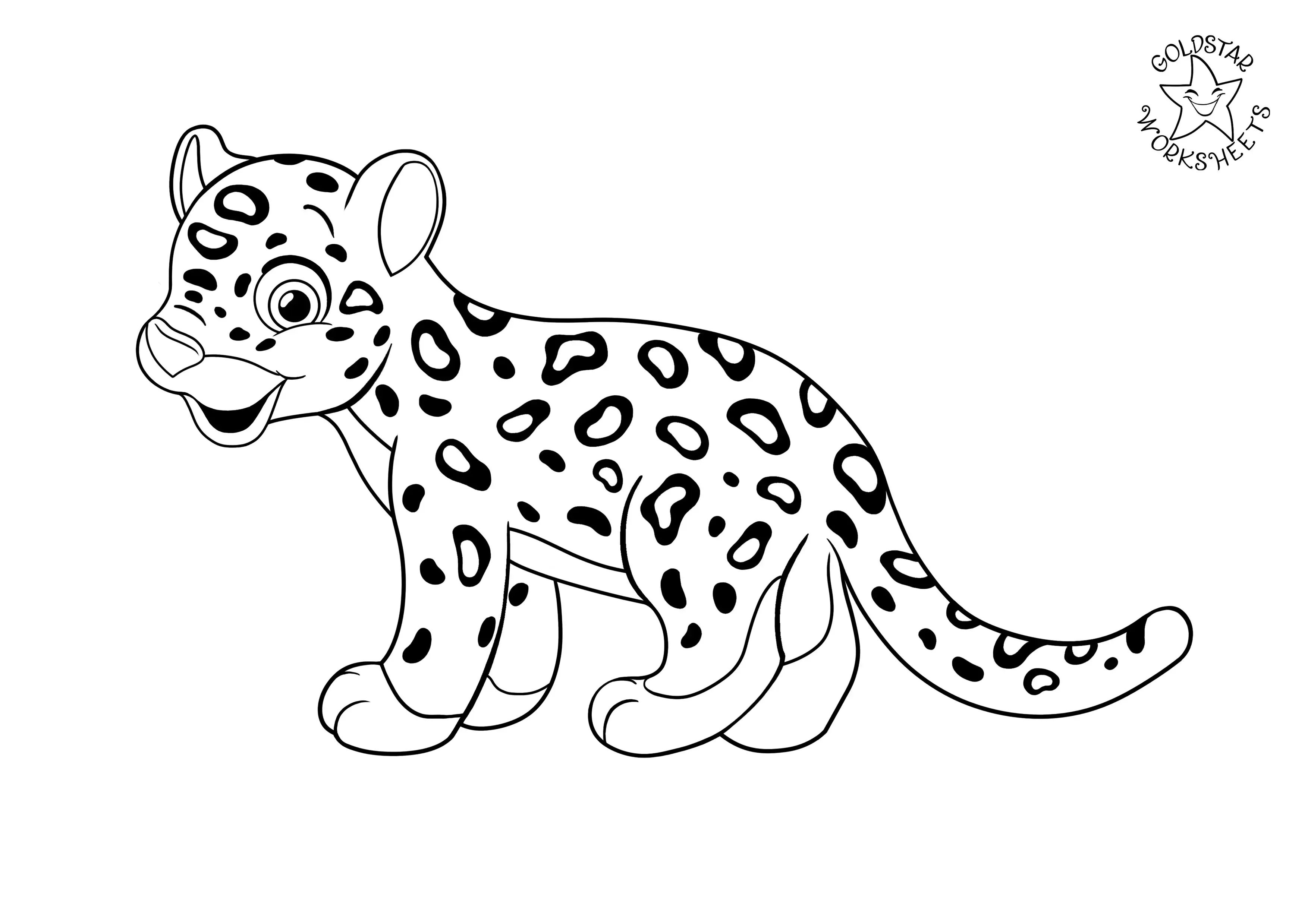 Jaguar coloring page