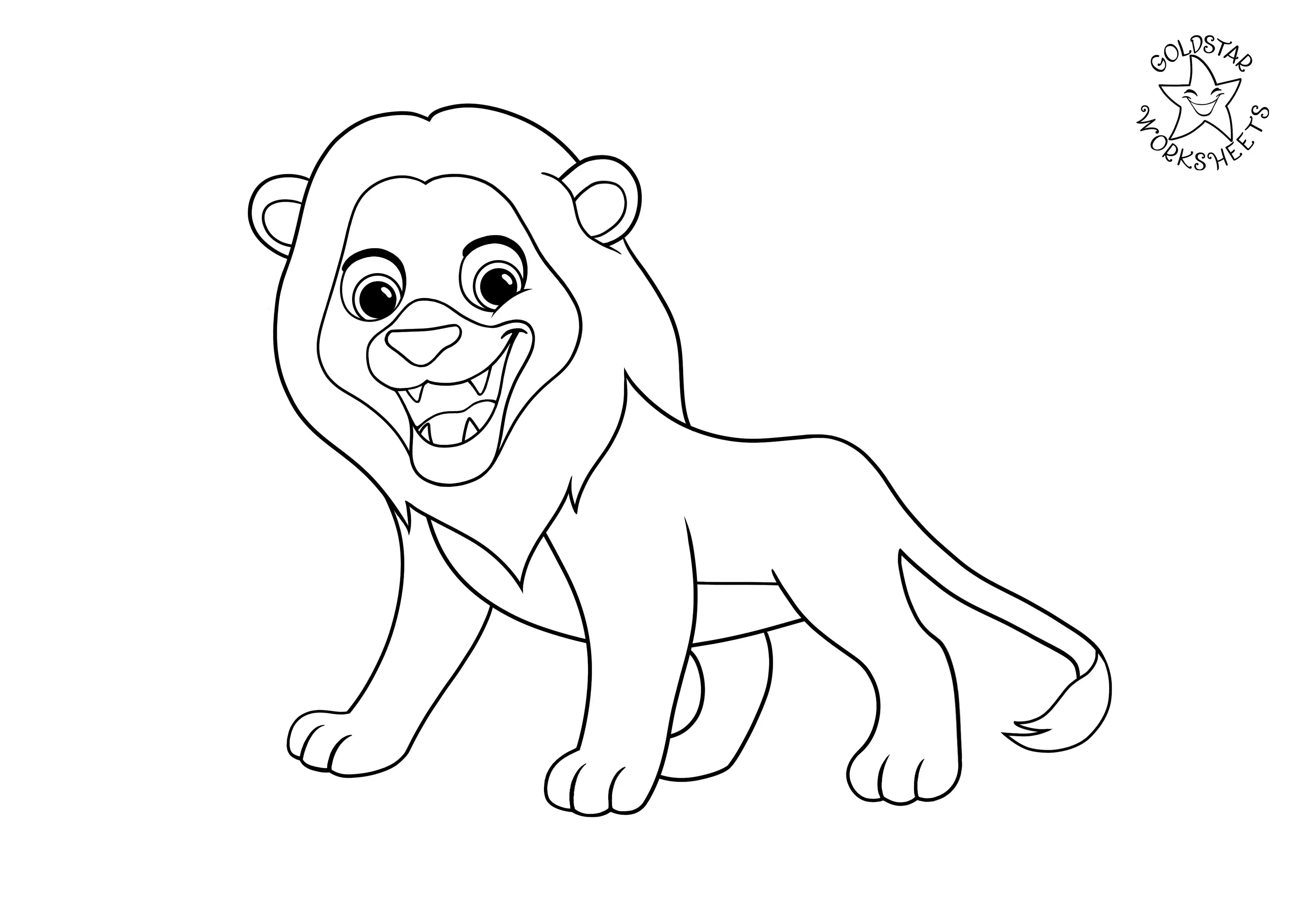 Lion coloring page