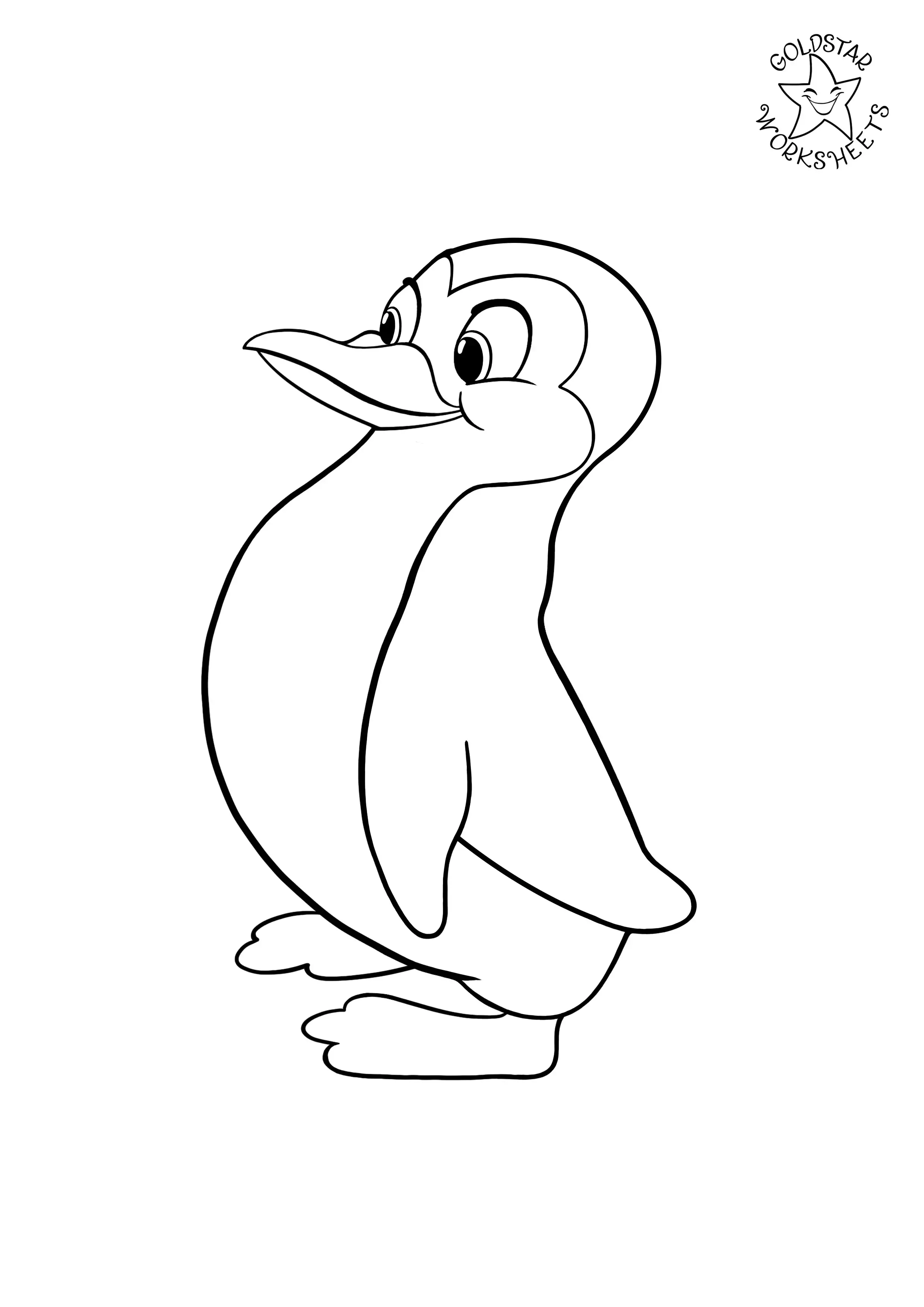 Penguin coloring page