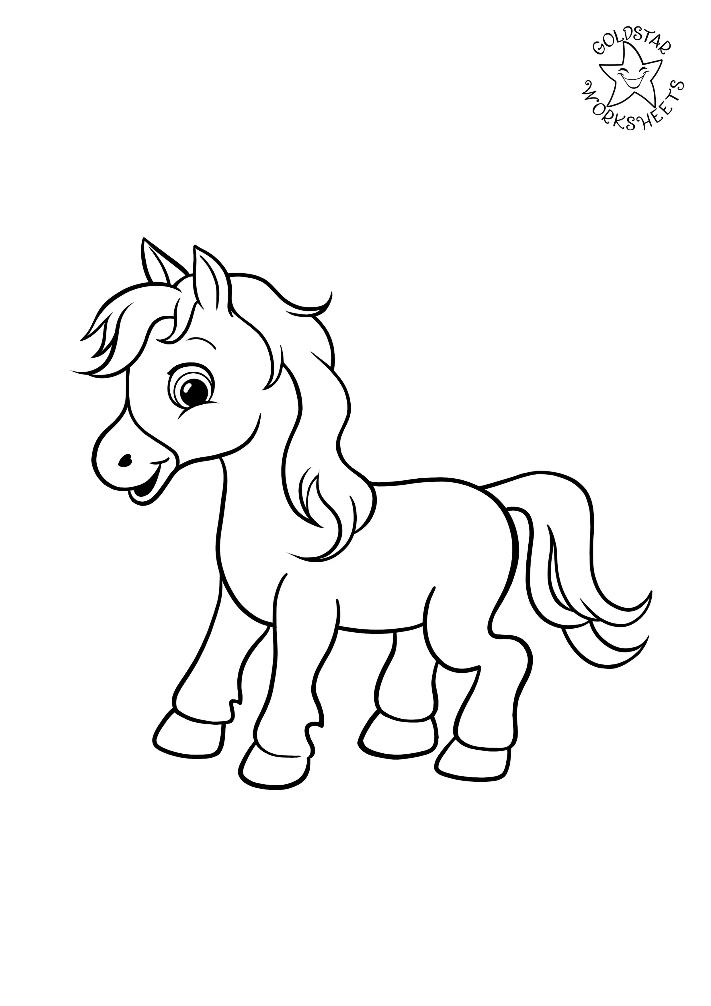 Pony coloring page