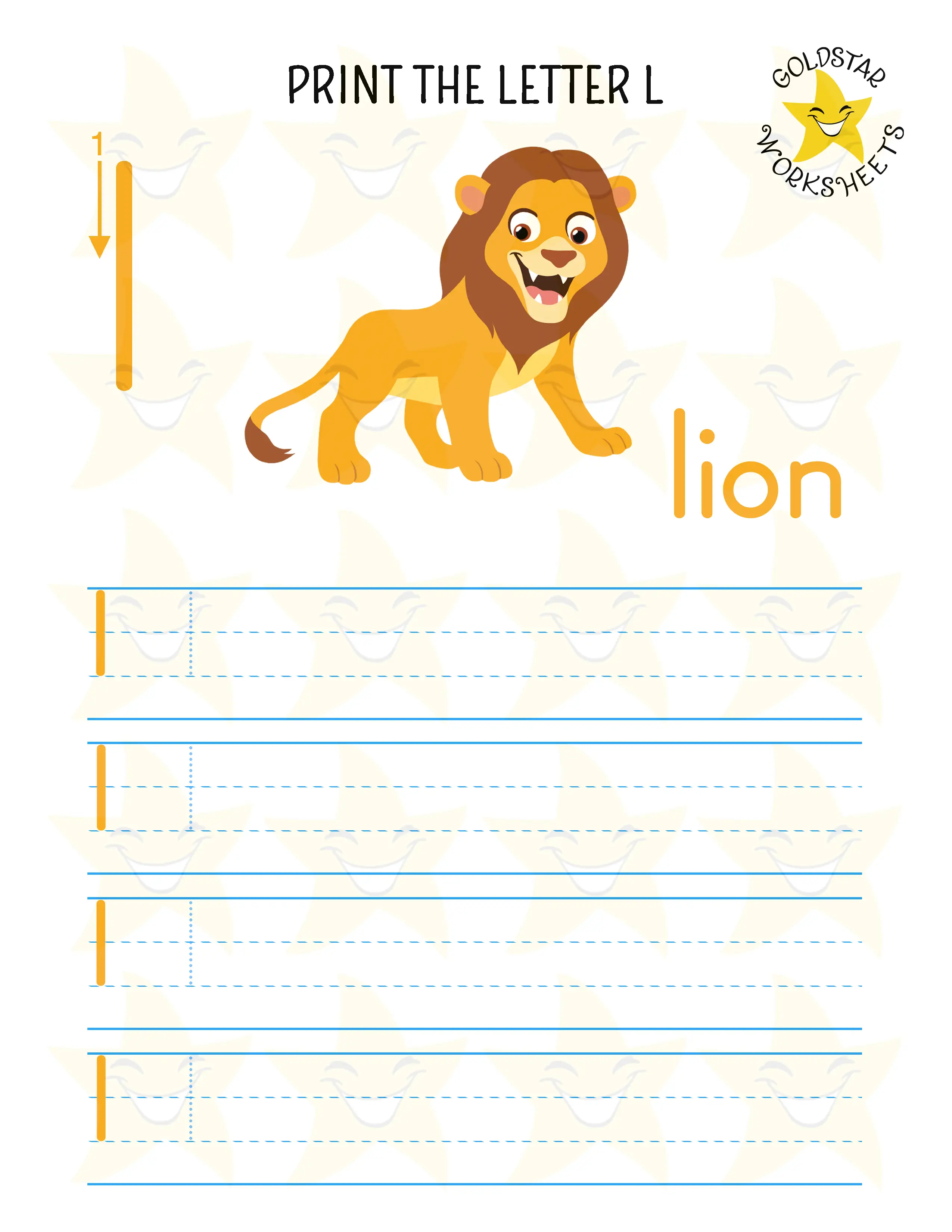 Print Lowercase Letter L Worksheet