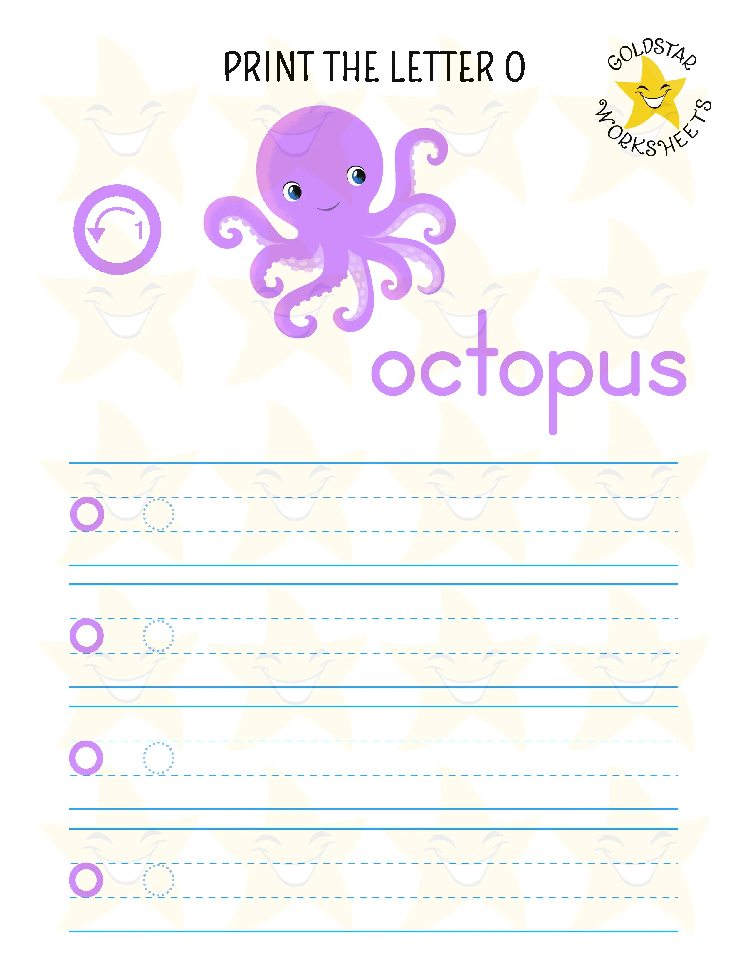 Print Lowercase Letter O Worksheet
