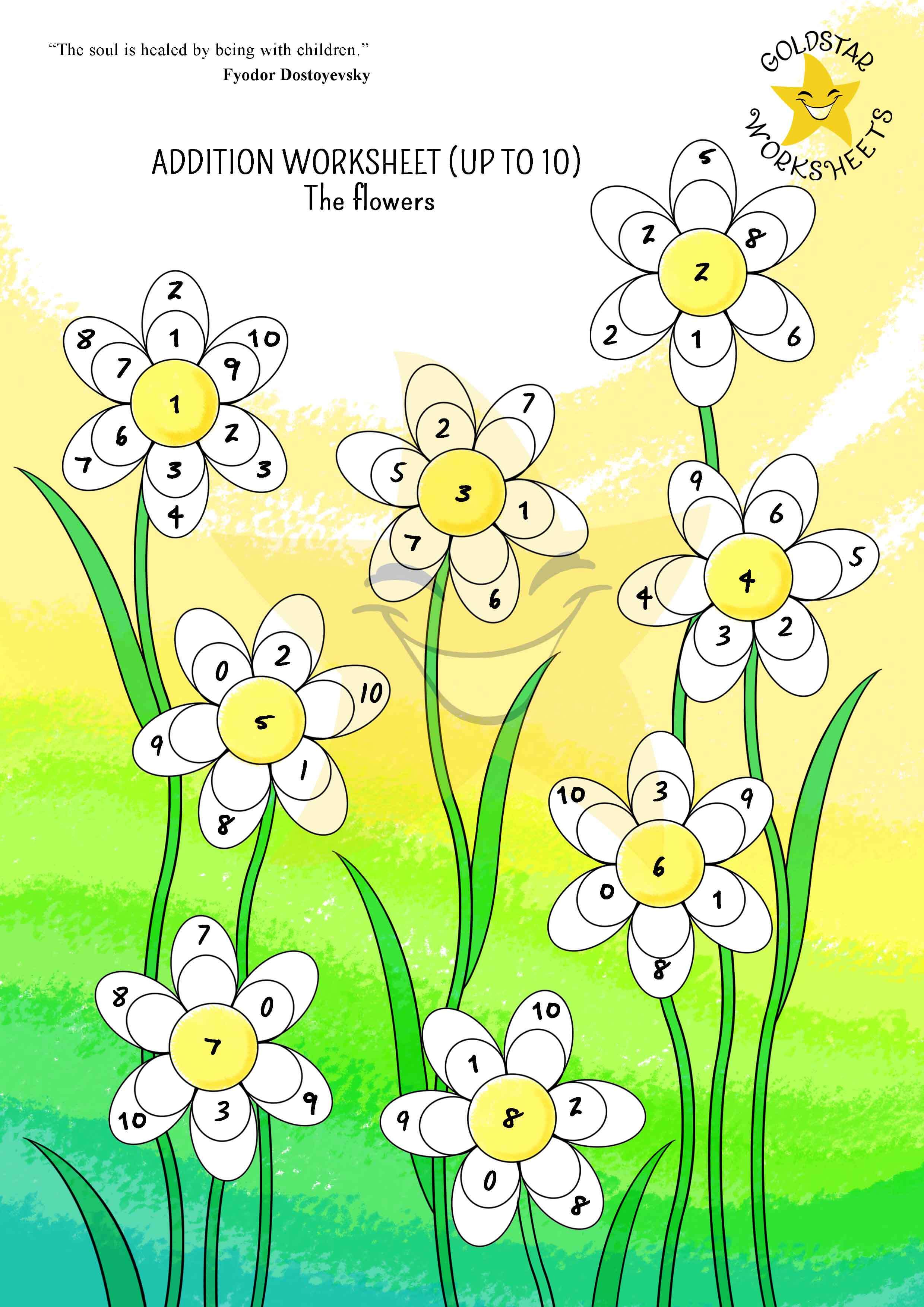 Addition facts to 10