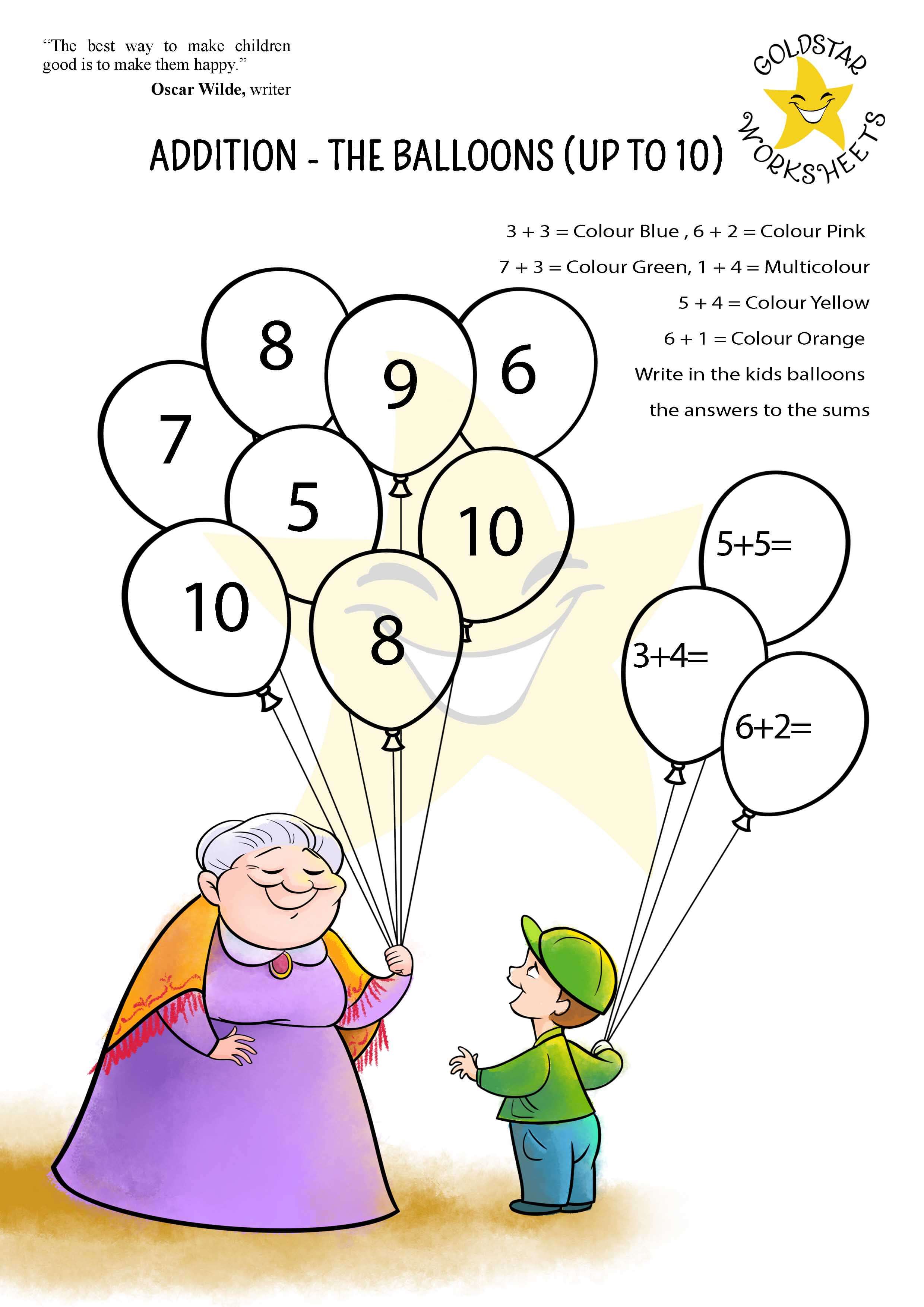 Kindergarten Addition Printables Addition Worksheets Planning