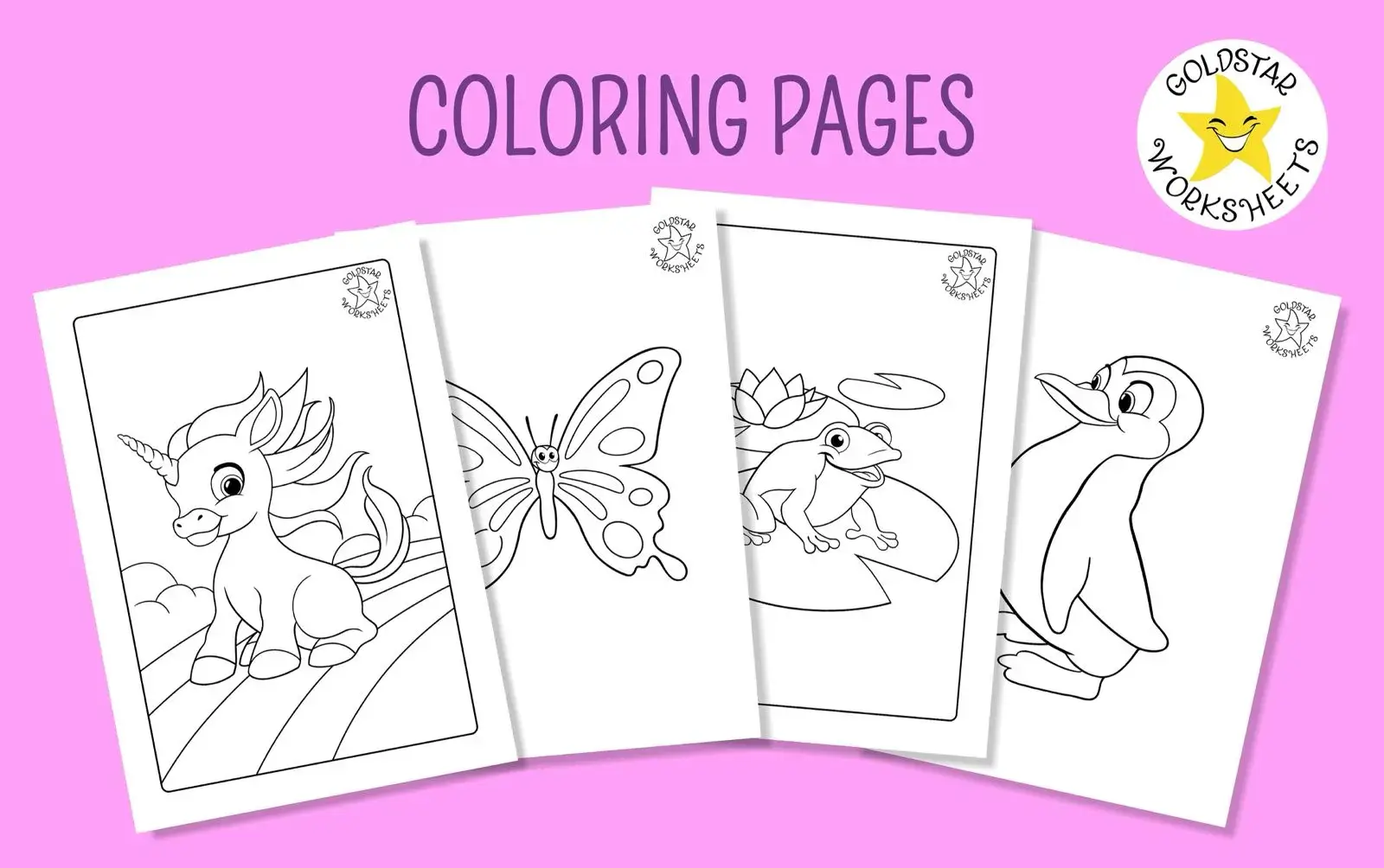 Selection of coloring pages for kids