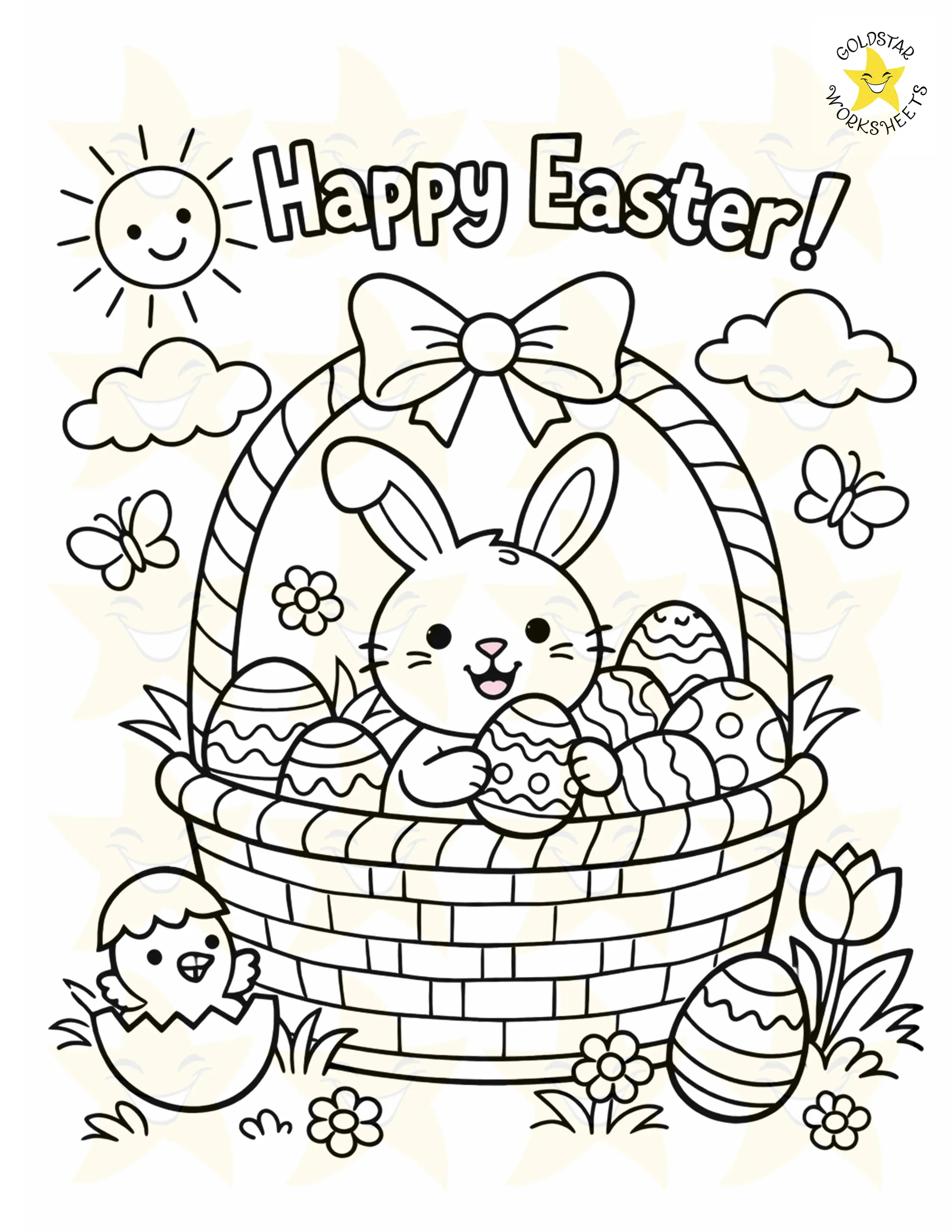 Easter Coloring Worksheets