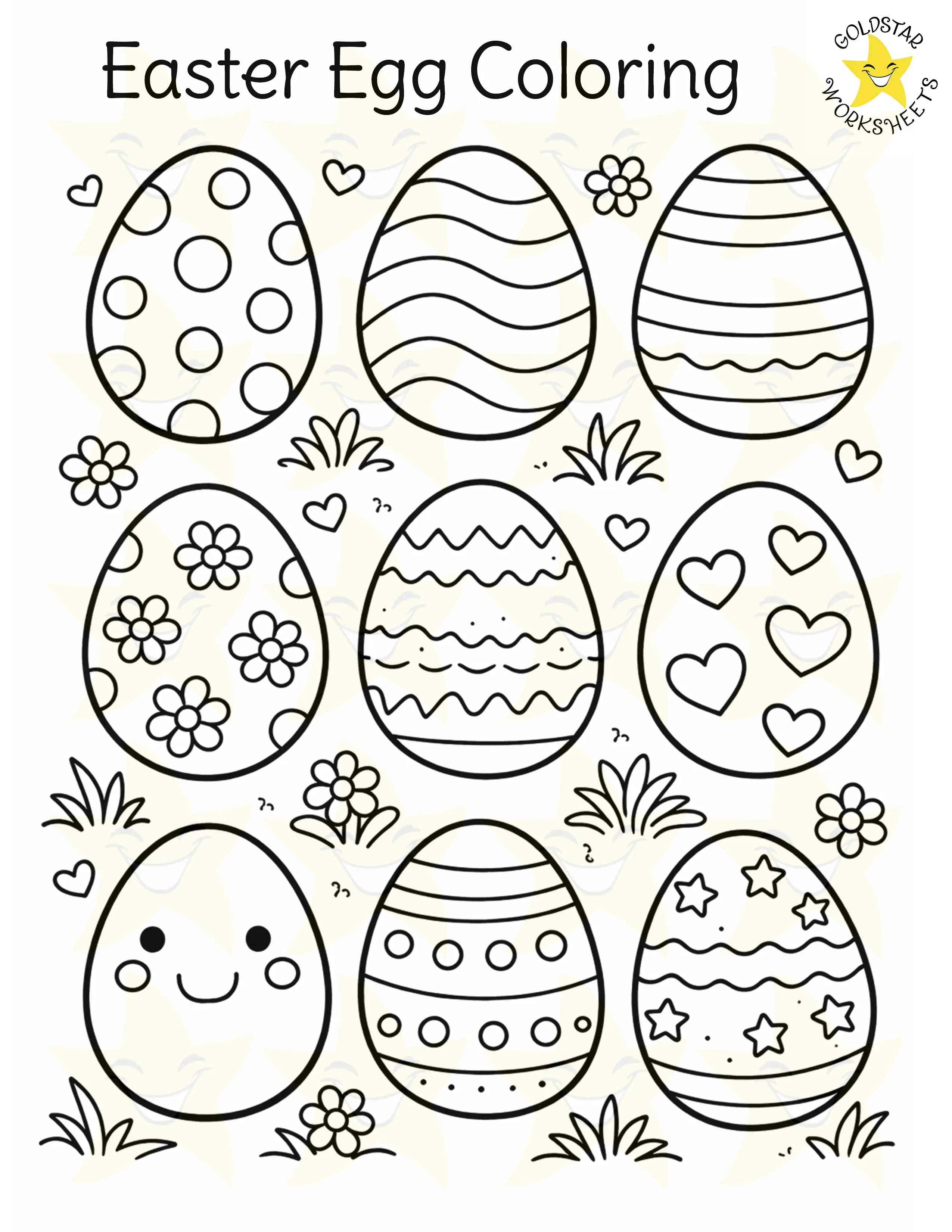 Easter Coloring Worksheet