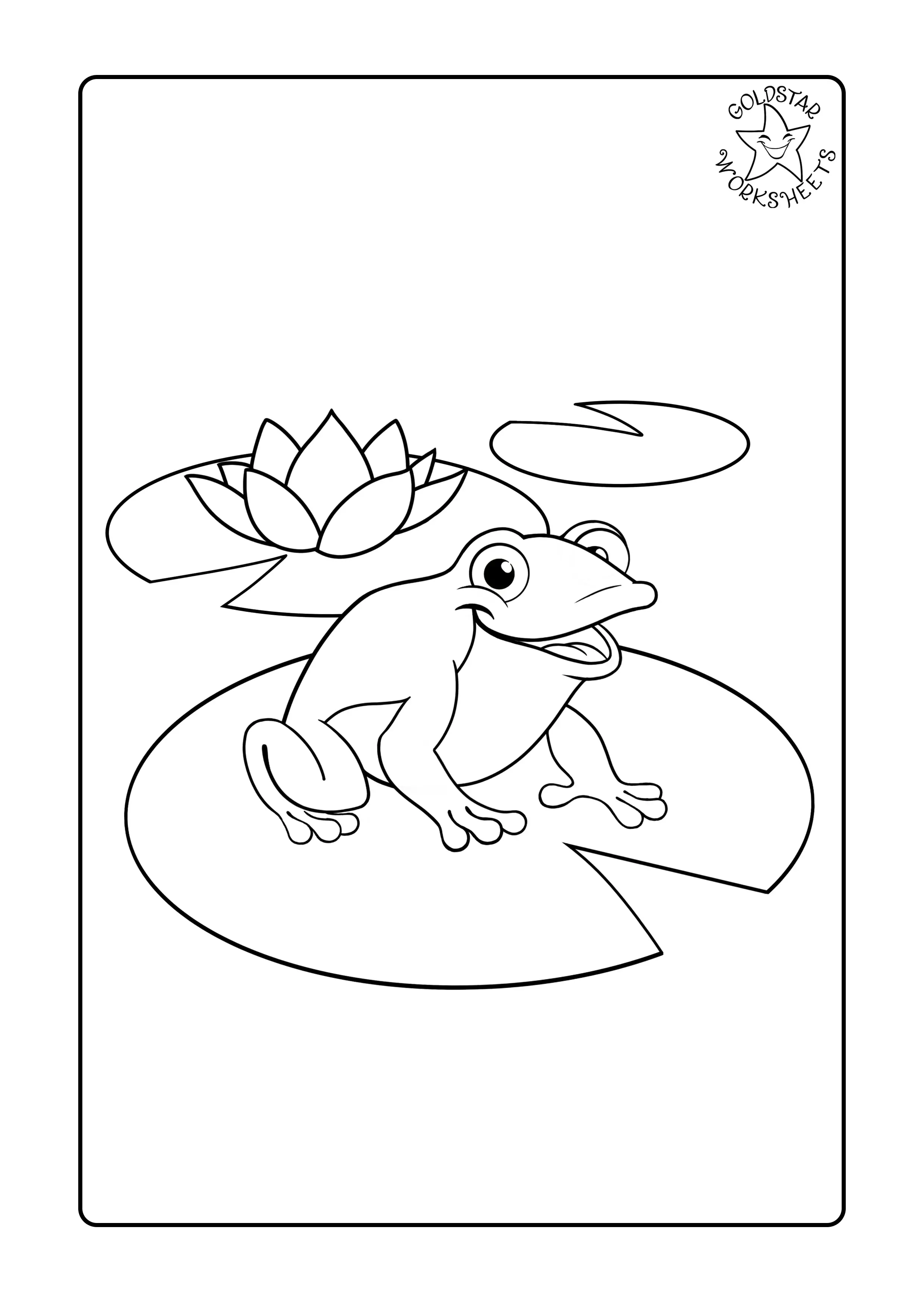 Frog coloring page