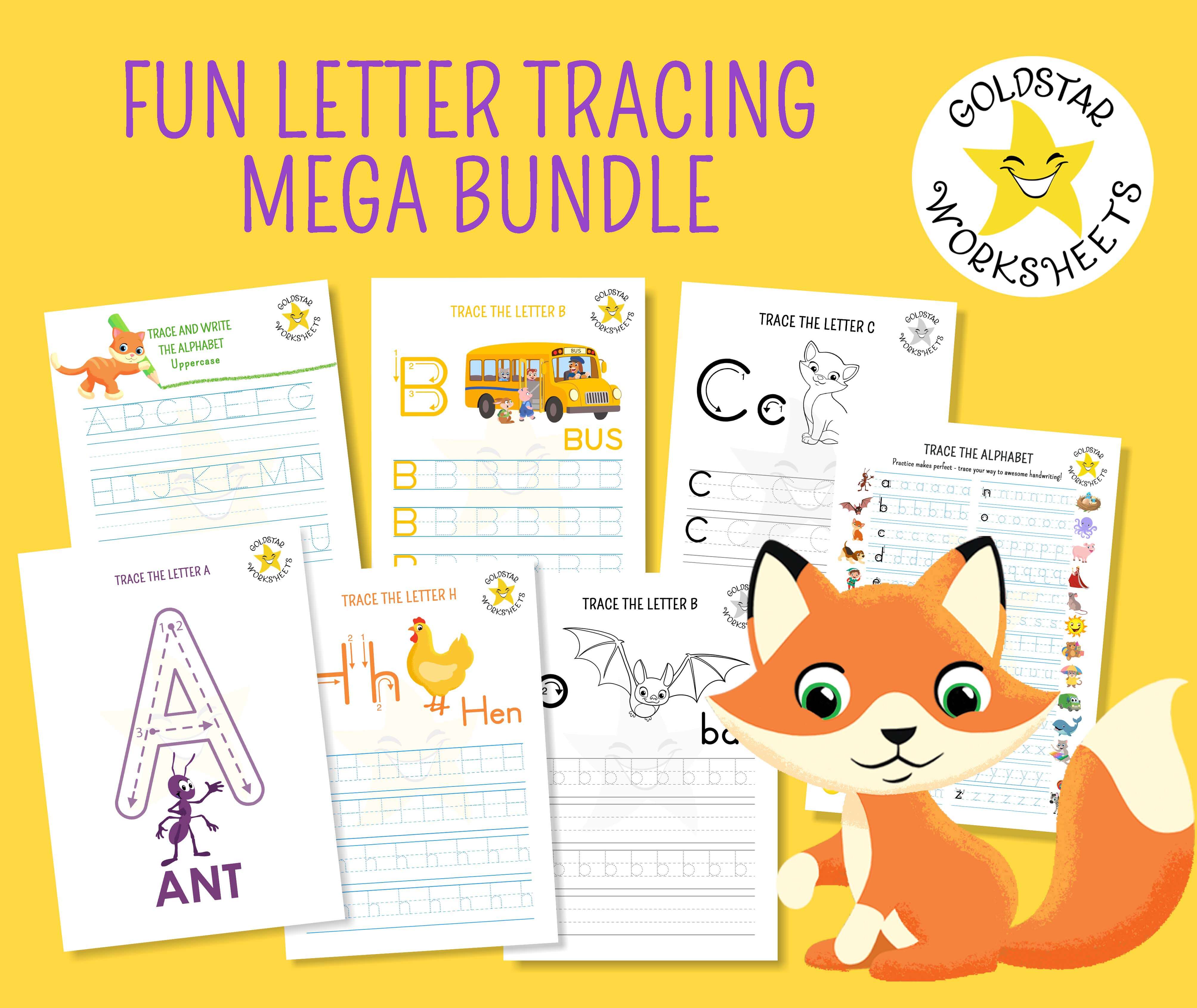 Letter Tracing Mega Bundle Letter Tracing Mega Bundle