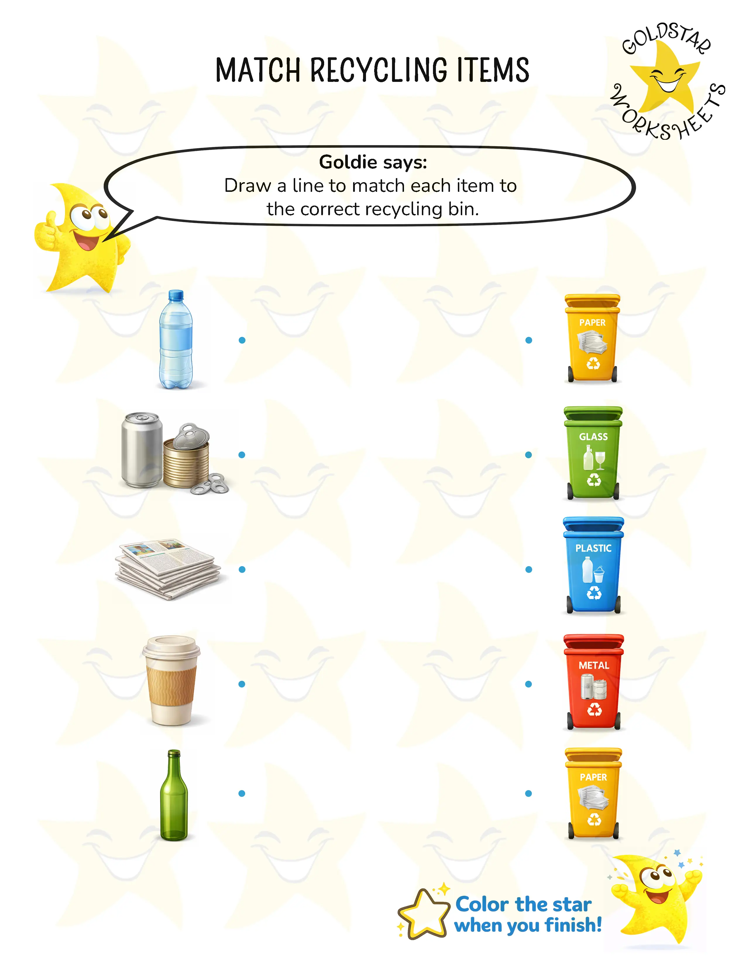 Recycling Worksheets