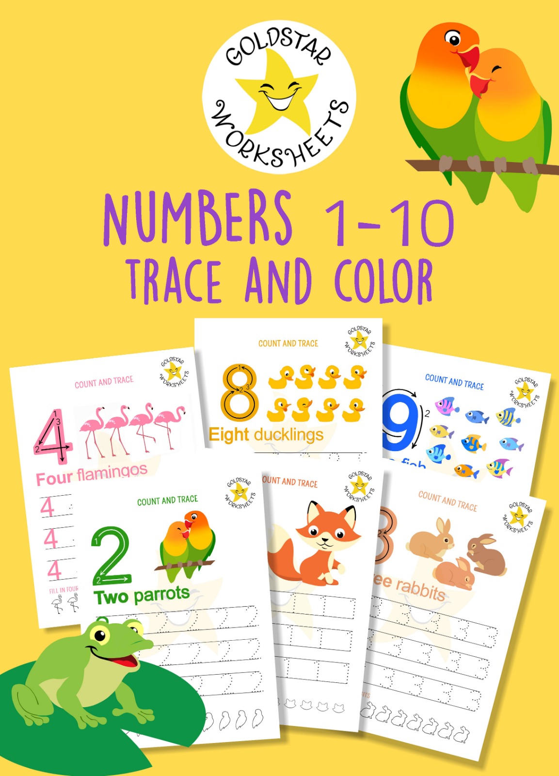 Numbers 1-10 worksheets